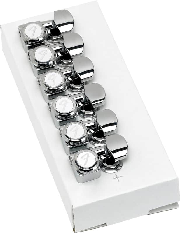 Fender 099-0818-100 Stratocaster / Telecaster Vintage-Style Locking Tuning Heads 2010s Chrome image 1