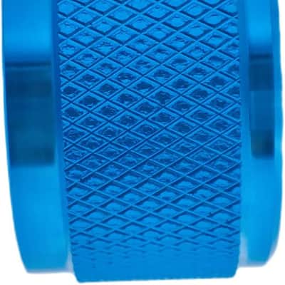 5 Pack Aluminum Rotary Electronic Control Potentiometer Knob,for 0.23'' Diameter Shaft, 0.98'' Dia, 0.61'' H, Guitar Knob, Audio knob, Volume Control Knob (Blue) image 2