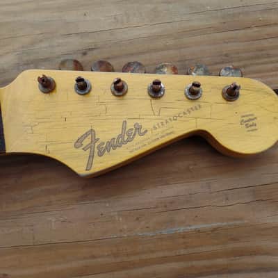 fender neck relic roadworn made to fit john mayer swade mjt mim usa vintage strat or tele guitar ri image 2