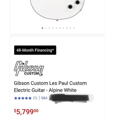 Gibson LES PAUL CUSTOM 2018 - ALPINE WHITE image 17