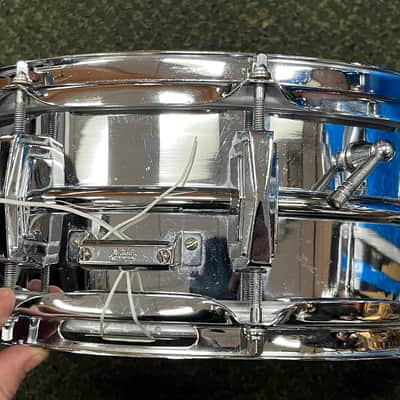 Ludwig 5pc Hollywood Outfit With Supra-phonic Snare - 8x12 / 9x13 / 16x16 / 14x22" Drum Set Keystone Badges 1966 - 1968 - Blue Sparkle / Vintage Hardware (SPEED KING, SPUR-LOK & More) image 10