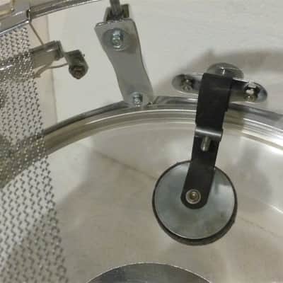 LUDWIG VISTALITE Snare Drum 5 x 14 Clear Acrylic Shell ALL Original 70s Blue & Olive Badge 10 Lug EC image 11