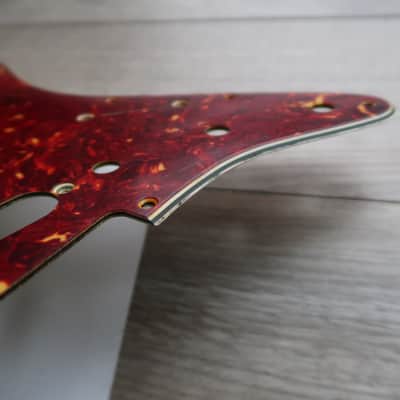 62 Fender Stratocaster celluloid tortoise pickguard AVRI USA 1960 thru 1962 strat guard image 11