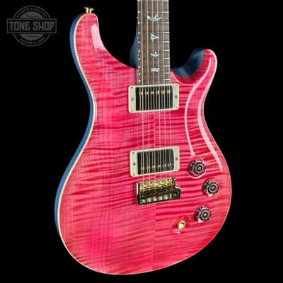 PRS TSG Exclusive Wood Library DGT 10 Top Bonnie Pink w/Frost Blue Metallic Back w/case 0427906 image 4