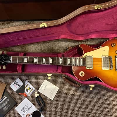 Gibson Custom Shop Les Paul Standard 58 VOS 2017 - Plain top cherry sunburst image 2