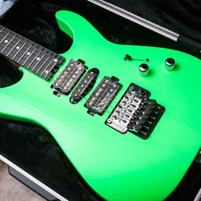 JACKSON USA Custom Shop Dinky HSH Floyd "Neon Green + Ebony" (2026) image 2