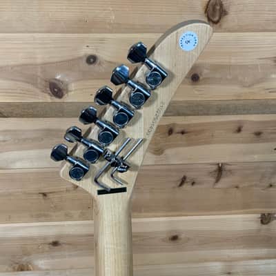 Kramer Baretta Custom Graphics “White Lotus” Electric Guitar - White Lotus Candy Blue image 6