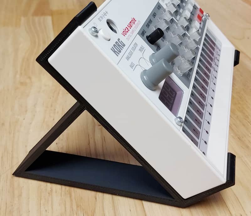 Black Color 45 Degree Angle Stands For Korg Volca Beats Drum Rhythm Machine - Made in USA image 1