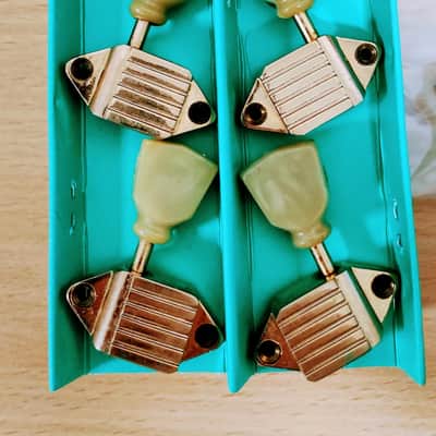 Gibson Kluson Waffleback tuners 50s/60s - Gold image 2