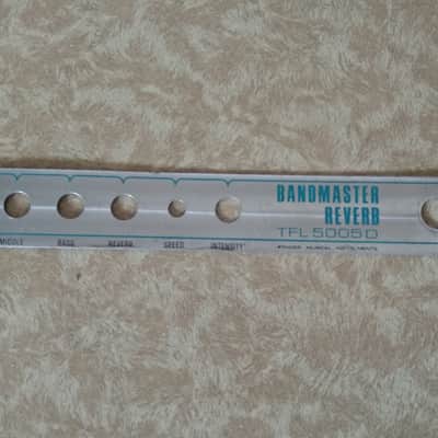 Fender Bandmaster Reverb TFL 5005 D - Original Amp Faceplate Silverface image 3