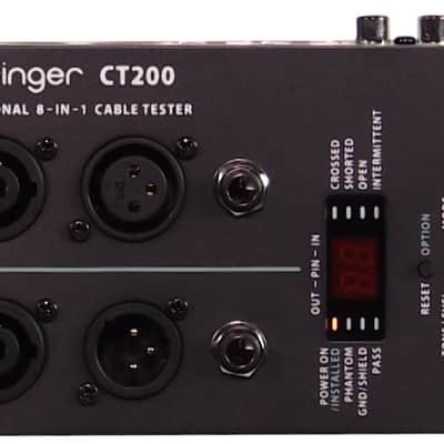 BEHRINGER CT200 CABLE TESTER PER CAVI + TEST TONE DOPPIA FREQUENZA / TESTACAVI AUDIO PROCESSORE 8 IN 1