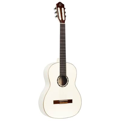 Ortega R121SNWH Family Series 4/4 Classical Slim Neck Guitar 6 String - White + Gigbag image 3
