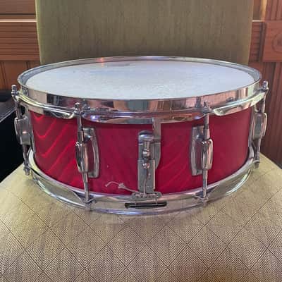 Vintage Ludwig Standard Snare Drum - Red Astro Wrap - 14" x 5" image 2