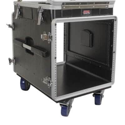 Gator ATA Molded PE Pop-Up Console Rack; 12U Top; 10U Bottom; w/ Casters GRC-12X10 PU image 5