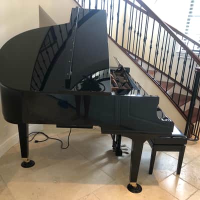 Yamaha DGC1A Disklavier Mark III Ebony Baby Grand Piano w/ Bench image 3