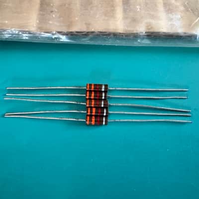 NOS 5x 3.3K 0.5W 1/2W 10% CARBON COMPOSITE COMP RESISTORS FOR TUBE AMP HIFI AMPLIFIER image 2