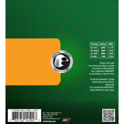Elixir 14502 Acoustic Bass 45-100 - Acoustic Bass Strings image 3