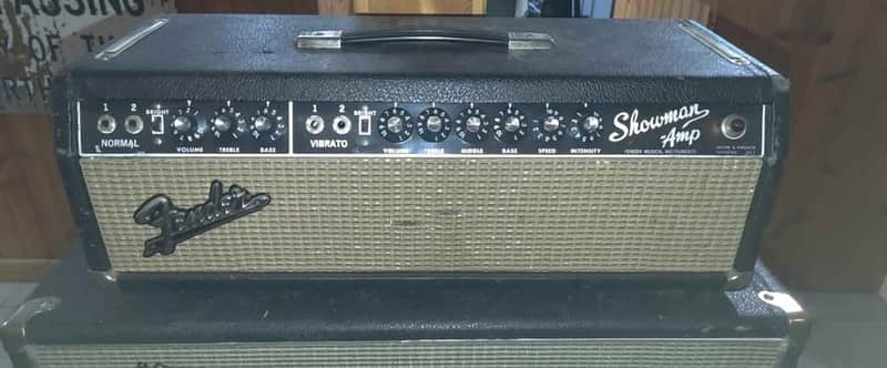 Fender Showman 1960's? Blackface w/ 2 Pyle Driver Speakers Vintage Tube Amp image 1