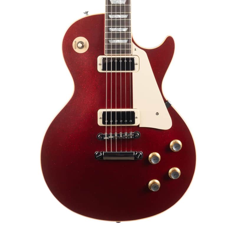 Gibson Custom 1976 Les Paul Deluxe Reissue VOS - Red Sparkle image 1