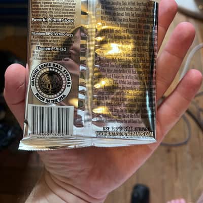 Ernie Ball 3120 Coated Titanium Power Slinky Electric Guitar Strings (11-48) 2010s - Silver image 3
