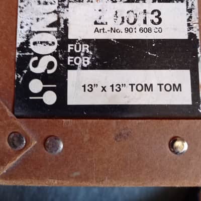 Vintage Sonor Z 6013 Original Vulkanfiber Drum Case for 13"x13" Tom - Made In Germany ( Horst Link era) image 12