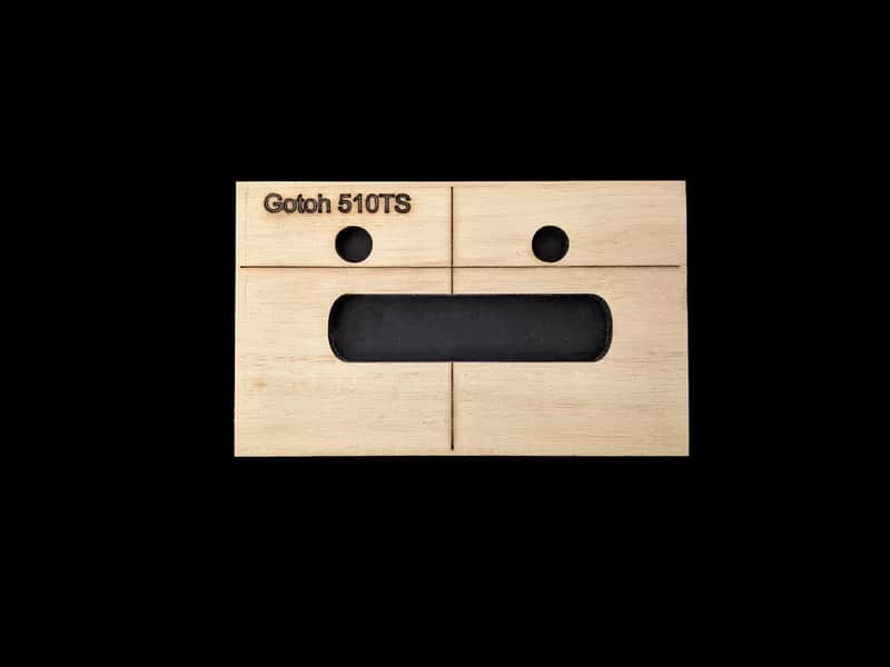 Gotoh 510TS 2 point S-Style 2 piece Bridge Routing Template set image 1