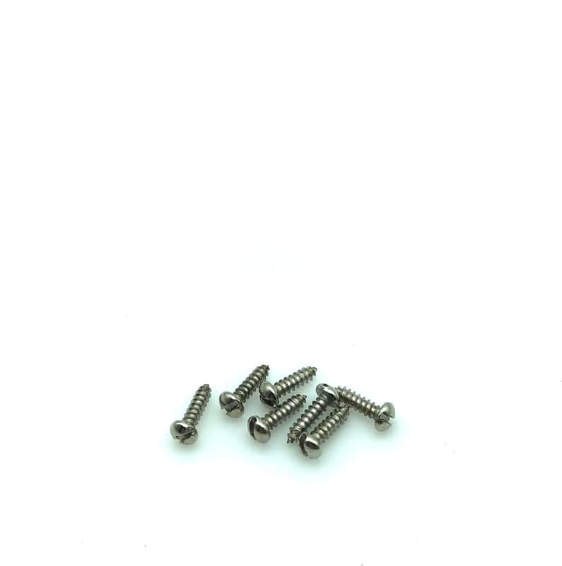 7 Fender ‘52 Reissue AVRI Telecaster Slotted Deluxe Tuner Screws Set - Nickel - 1990’s image 1