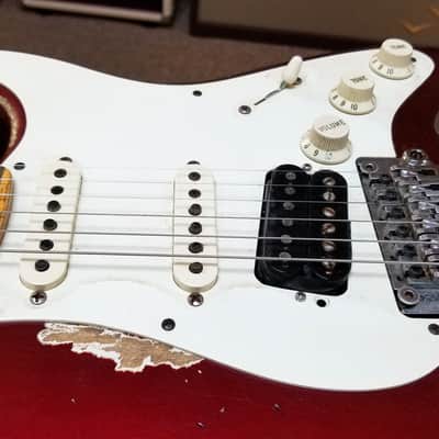used 2012 Fender Custom Shop Greg Fessler Masterbuilt 1956 Stratocaster Relic HSS Floyd Rose, Excellent Condition with OHSC! image 16