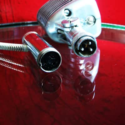 Vintage 1960's Astatic F-11 Chrome microphone cable adapter for D104, 77L, DR10, DNHZ, etc... # 2 image 9