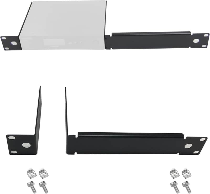 Bracket Kit fit for Sure QLXD4 Single Receiver Wireless System Mount on 1U Standard 19'' Rack Distribution image 1