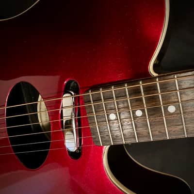Fender Telecoustic Deluxe - Candy Apple Red image 10