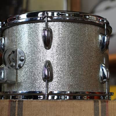 1960's Slingerland Jobbing outfit in Sparkling Silver Pearl 12x20 14x14 8x12 image 5