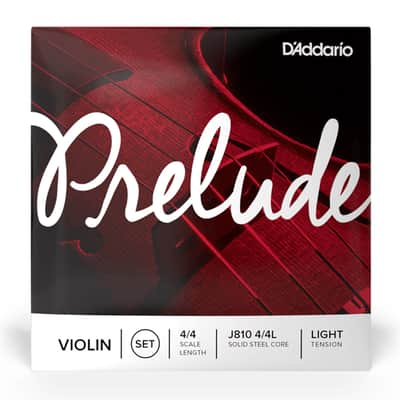 D'Addario Violin Prelude Set 4/4 Light, J810 4/4L image 1