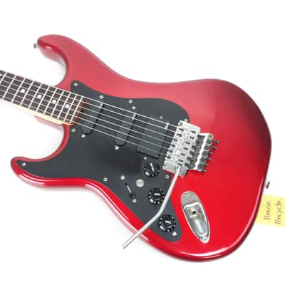 Lefty Vintage Kramer FOCUS 3000 W/EMG MIJ Japan Electric Guitar Red w/ OHSC Case image 3