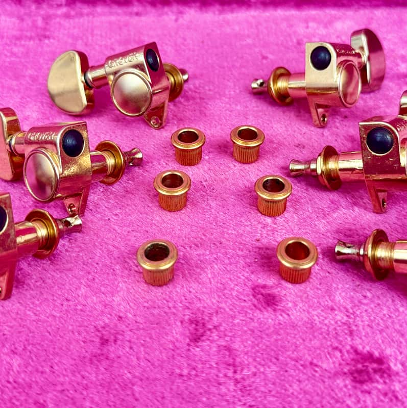 Used Grover Rotomatic Gold 3+3 Guitar Tuners-Tuning Machines 102G image 1