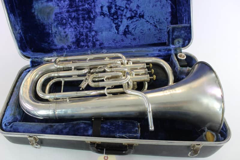 Besson New Standard Compensating Euphonium SILVER NICE! image 1