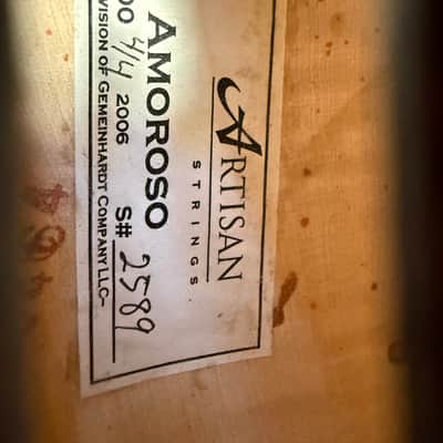 Artisan Strings Amoroso Model 400 4/4 Violin Outfit w/ Bow & Case – Serial #2589 image 2