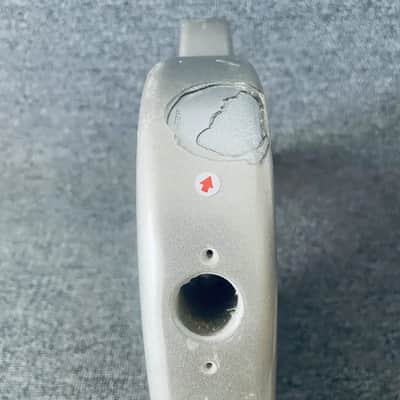 Metallic Silver Electric Bass Guitar Body image 13