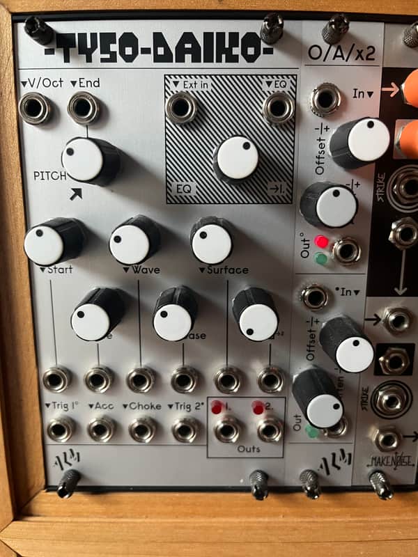 ALM/Busy Circuits ALM031 Tyso Daiko 12-Bit Drum Voice Eurorack Synth Module 2021 - Present - Silver image 1