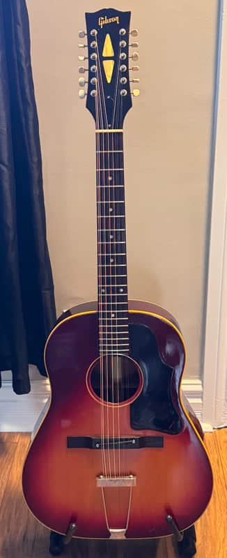 RARE 1961 Gibson B-45-12 Cherry Sunburst 12-String W/Original Hard Case plus Accesories image 1