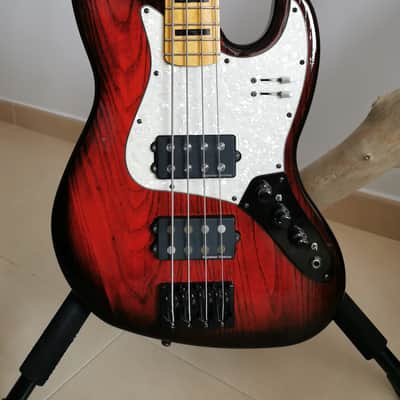 Bzone Jazz Bass MM 2012 - Translucent candy Red imagen 2
