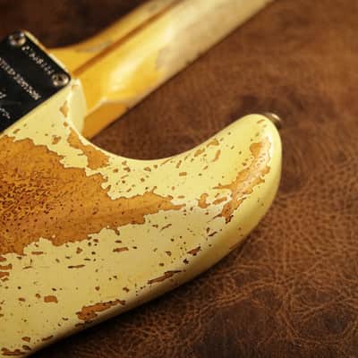 Fender Custom Shop 1956 Stratocaster Super Heavy Relic in Aged India Ivory image 9