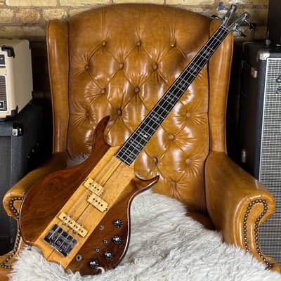 1979 Kramer DMZ6000B Vintage Natural Aluminum Neck Made In USA Dimarzio PJ Bass Guitar W/ Gigbag! image 1