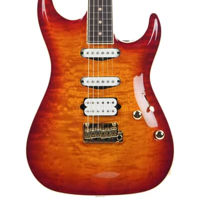 Suhr Standard Custom Carve Top Aged Cherry Burst image 1