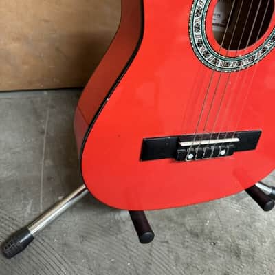 Martin Smith W-34-RD-PK 34 inch 1/2 Size Classical Guitar - Red #465 image 6
