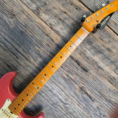 Friedman Vintage S Aged Electric Guitar - Coral (Medium Aging) image 5
