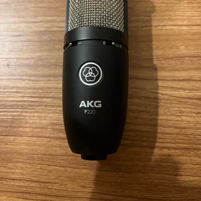 AKG P220 Large Diaphragm Cardioid Condenser Microphone 2010s - Black image 2
