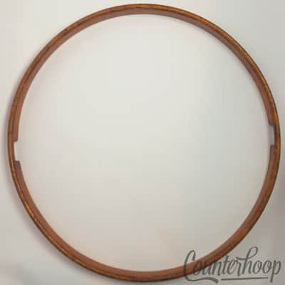 Leedy 15" 1Ply Solid Maple Natural Wood Hoop/Rim Snare Drum Resonant Vintage 10s image 4