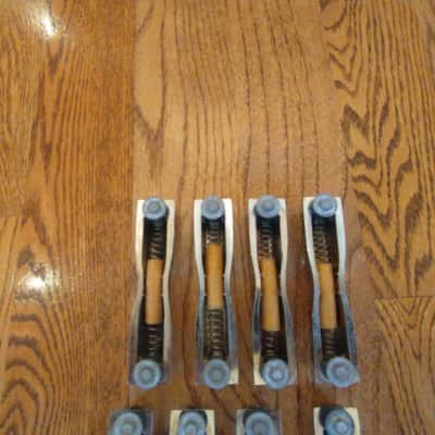 Ludwig (8) vintage club date bass drum lugs with mounting screws, 1960s - all mint! image 8