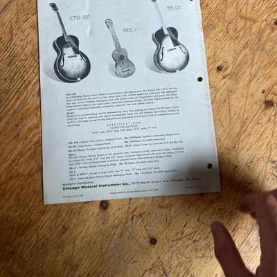 1958 Gibson Acoustics Catalog Brochure Rare J-50 J-45 LG L Vintage Case Candy image 10
